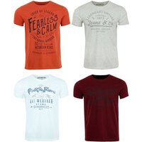 riverso Herren T-Shirt RIVLeon O-Neck Regular Fit 4er Pack EAN:4055675369897