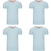 riverso Herren Basic T-Shirt RIVJonas Regular Fit 4er Pack EAN:4063499084094