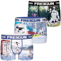 Freegun Star Wars Herren Boxershorts Funny Stormtrooper Krieg der Sterne Meme Druck 3er Pack S M L XL XXL EAN:4063499101531