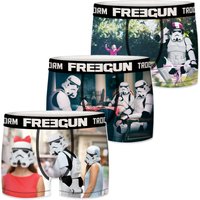 Freegun Star Wars Herren Boxershorts Funny Stormtrooper Krieg der Sterne Meme Druck 3er Pack S M L XL XXL EAN:4063499101678