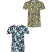 riverso Tshirt Herren 100% Baumwolle Regular Fit RIVBill 2er Pack Set EAN:4063499152595