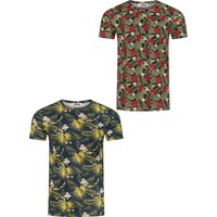 riverso Tshirt Herren 100% Baumwolle Regular Fit RIVBill 2er Pack Set EAN:4063499152687