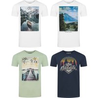 riverso Herren Rundhals T-Shirt RIVLukas Regular Fit 4er Pack EAN: