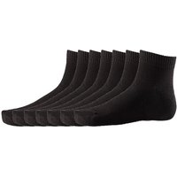 DAILYSOXX Herren Damen Unisex Quarter Freizeit Sport Socken Baumwolle Everyday 7er Pack EAN:4055675103347