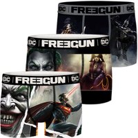 Freegun DC Comics Herren Boxershorts 3er Pack Batman Superman Justice League EAN:4063499119376