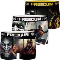 Freegun DC Comics Herren Boxershorts 3er Pack Batman Superman Justice League EAN:4063499119475