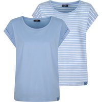 DENIMFY Tshirt Damen Baumwolle Regular Fit DFSophie 2er Pack Set EAN:4063499156616