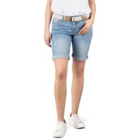 DENIMFY Jeans Shorts Damen mit Gürtel Regular Fit DFLena EAN:4063813673294