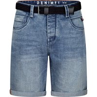 DENIMFY Jeans Shorts Herren mit Gürtel Stretch Kurz Regular Fit DFBo EAN:4063813674239