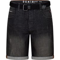 DENIMFY Jeans Shorts Herren mit Gürtel Stretch Kurz Regular Fit DFBo EAN:4063813674451