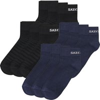 Skechers Unisex Quarter Socken Mesh Ventilation - 6er 9er 12er Multipack EAN:4055675336080