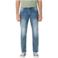 TIMEZONE Herren Jeans GerritTZ - Regular Fit - Blau - Antique Blue Wash EAN:4059145574026