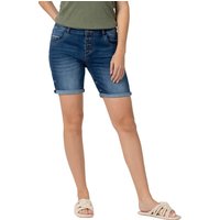 TIMEZONE Damen Jeans Short Regular JillyTZ - Regular Fit Blau - Rich Royal Blue Wash EAN:4059145794165