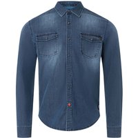 TIMEZONE Herren Freizeit Hemd STRETCH DENIM - Blau - Light Indigo EAN:4059145864790