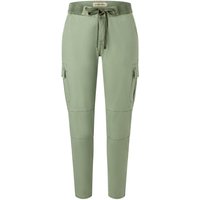 TIMEZONE Damen Cargo Hose SLIM MALIKATZ 7/8 - Slim Fit - Grün - Oil Green EAN:4059145898245