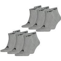 HEAD Herren Damen Unisex Quarter Kurzschaft Sport Socken - 6er 9er 12er Multipack EAN:4063499085336