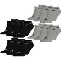 HEAD Herren Damen Unisex Sneaker Basic Sport Socken - 6er 9er 12er Multipack EAN:4063499086494