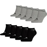 HEAD Herren Damen Unisex Sneaker Sport Socken Kurzsocken Baumwolle - 10er 15er 20er Multipack EAN:4063499086883