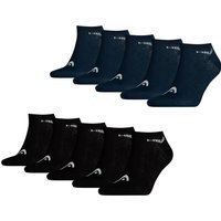 HEAD Herren Damen Unisex Sneaker Sport Socken Kurzsocken Baumwolle - 10er 15er 20er Multipack EAN:4063499086913