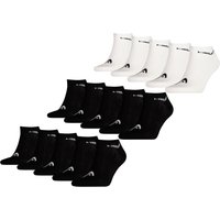 HEAD Herren Damen Unisex Sneaker Sport Socken Kurzsocken Baumwolle - 10er 15er 20er Multipack EAN:4063499087156