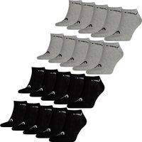 HEAD Herren Damen Unisex Sneaker Sport Socken Kurzsocken Baumwolle - 10er 15er 20er Multipack EAN:4063499087309