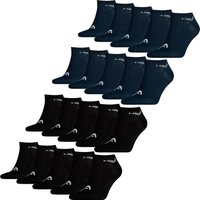 HEAD Herren Damen Unisex Sneaker Sport Socken Kurzsocken Baumwolle - 10er 15er 20er Multipack EAN:4063499087330