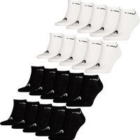 HEAD Herren Damen Unisex Sneaker Sport Socken Kurzsocken Baumwolle - 10er 15er 20er Multipack EAN:4063499087361