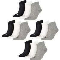 Puma Unisex Herren Damen Quarter Socken PLAIN - 6er 9er 12er Multipack EAN:4063499130548