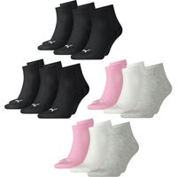 Puma Unisex Herren Damen Quarter Socken PLAIN - 6er 9er 12er Multipack EAN:4063499130920