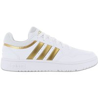 adidas HOOPS 3.0 Low - Damen Classic Schuhe Weiß-Gold HP7972 EAN:4066749654047