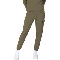 TIMEZONE Damen Cargo Hose REGULAR RAKIMATZ 7/8 - Regular Fit - Grün - Deep Olive Green EAN:4099812098851