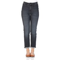 Lee Damen Jeans Mom - Straight Relaxed Fit - Schwarz - Black Raw EAN:5400597220266