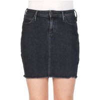 Lee Damen Jeansrock Mid Skirt - Schwarz - Black Stone EAN:5400597792350