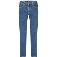 Lee Herren Jeans Brooklyn Straight - Regular Fit - Blau - Mid Stonewash EAN:5401018385601