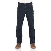 Wrangler Texas Stretch Herren Jeans - Regular Fit - Blue Black - Black Overdye - Darkstone - Stonewash EAN:5414368704640