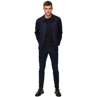 Selected Herren Jeans SLHSLIM-LEON 6155 - Slim Fit - Blau - Blue Black Denim EAN:5714515033372