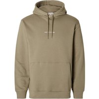 Selected Herren Kapuzenpullover Hoodie SLHHANKIE LOGO - Regular Fit EAN:5715507781448