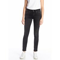 Replay Damen Jeans NEW LUZ - Skinny Fit - Schwarz - Black Denim Hyperflex EAN:8051975886801