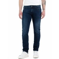 Replay Herren Jeans Anbass - Slim Fit - Blau - Dark Blue Denim EAN:8051975916980