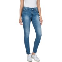 Replay Damen Jeans Luzien - Skinny Fit - Blau - Medium Blue Denim EAN:8052677451274