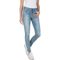 Replay Damen Jeans Luzien - Skinny Fit - Hyperflex - Blau - Middle Blue EAN:8052677451632