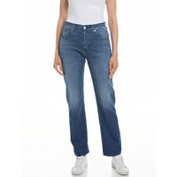 Replay Damen Jeans MAIJKE STRAIGHT - Straight Fit - Blau - Medium Blue Denim EAN:8053469775349