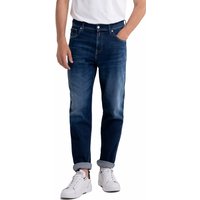 Replay Herren Jeans SANDOT - Relaxed Tapered Fit - Blau - Dark Blue Denim EAN:8053469776889