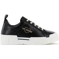 LOVE MOSCHINO Sneakers Leather - Damen Schuhe Leder Schwarz JA15625G0EIA0000 EAN:8054400640689