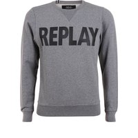 Replay Herren Rundhals-Sweater mit Frontptint EAN:8056741589726