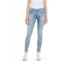 Replay Damen Jeans Jeanshose NEW LUZ - Skinny Fit Blau Light Blue Denim EAN:8059601850462