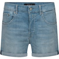 Replay Damen Short ANYTA - Regular Fit - Blau - Light Blue Denim EAN:8059799312506