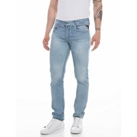 Replay Herren Jeans GROVER Straight Fit - Slim Leg - Blau - Light Blue Denim EAN:8059799407301