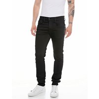 Replay Herren Hyperflex Jeans ANBASS - Slim Fit - Schwarz - Black Denim EAN:8059799697429