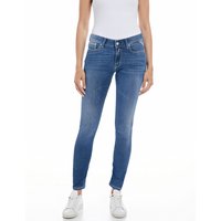 Replay Damen Jeans NEW LUZ - Skinny Fit - Blau - Medium Blue Denim EAN:8059799941195